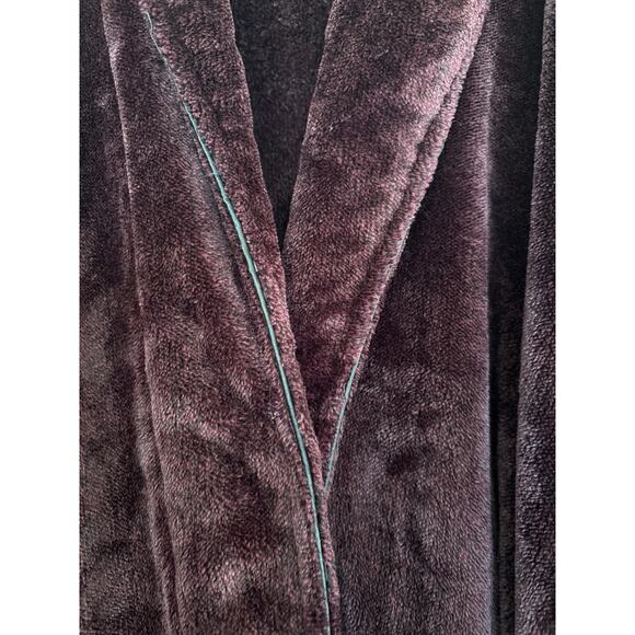 Daniel Buchler New York Plush Luxury Plush Robo Burgundy Pockets Size M/L Mens - Picture 3 of 5